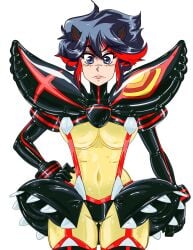 1girls cameltoe commander_rab cosflation female female_only fetish_wear hand_on_hip inflatable kill_la_kill latex latex_bodysuit latex_clothing layerindustries matoi_ryuuko see-through_clothing solo thick_thighs thigh_gap