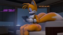 3d anthro big_ass bubble_butt huge_ass novaparadox1337 sonic_(series) sonic_the_hedgehog_(series) tails tails_the_fox thick_thighs wide_hips