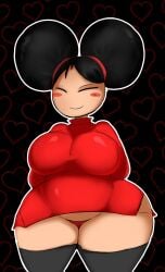 1girls big_ass big_breasts big_butt big_hips female jetix oddrich panties ponk pucca pucca_(franchise)