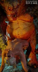 1girls 1monster 3d blender blendguardian cave cd_projekt_red ciri female huge_cock larger_male monster open_mouth rape size_difference smaller_female smaller_human stomach_bulge the_witcher_(series) the_witcher_3:_wild_hunt troll troll_(the_witcher)