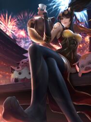 dominant_female eyewear_on_head feet female female_only fingerless_gloves firecracker_vayne foot_fetish glasses gloves league_of_legends legs riot_games seductive smile sole_female soles solo stockings sunglasses_on_head thighhighs toes toes_visible_through_clothing vayne view_from_below viewed_from_below