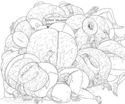 anus_juice big_anus dumpster female female_only fisting gape gaping_anus grease greasy huge_ass hyper_ass hyper_breasts line_art puffy_anus pussy_grip pussy_juice saltychocolate3 spreading_anus stacked