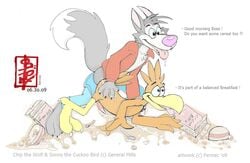 cereal chip_the_wolf cocoa_puffs fennec male_only mascot sonny sonny_the_cuckoo_bird