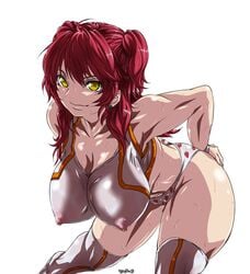 bb big_breasts breasts erect_nipples gundam gundam_00 hanging_breasts hips huge_breasts large_breasts madhatter_hello nena_trinity nipples puffy_nipples red_hair see-through sheer thighs wide_hips