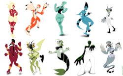 10girls 4_arms alien alien_girl animal ass ben_10 black_hair blue_skin breasts bug claws cleavage diamond diamondhead ectonurite female female_ben female_focus female_only fire fish fish_tail fourarms fourarms_(gwen_10) galvan_(ben_10) galvanic_mechamorph ghost ghostfreak golem green_eyes green_hair grey_matter grey_skin gwen_10 gwen_tennyson hands_on_hips heatblast hips humanoid hyperflannel insects jumpsuit kineceleran large_ass large_breasts leotard lepidopterran long_hair mermaid mineral_fauna mineral_humanoid petrosapien piscciss_volann ponytail pyronite red_skin ripjaws rock rock_creature rock_humanoid stinkfly tail tetramand thick_thighs thighs transparent_background upgrade vulpimancer white_skin wildmutt xlr8 yellow_eyes