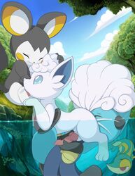 absurd_res alolan_vulpix anal animal_genitalia animal_penis canine_penis closed_eyes dewott emolga fellatio genitals girly group group_sex hi_res knot male male/male nintendo oral penile penis pokemon pokemon_(species) regional_form_(pokémon) rimming sex snivy tricksta video_games vulpix water