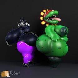 1:1 2026 2girls 3d_(artwork) ass big_breasts big_butt black_body black_nipples bracelet breasts chain_chomp chain_leash chains clothed clothing collar digital_media_(artwork) duo elemental_creature elemental_humanoid female fillerbread flora_fauna genitals gigi_(thecoatl034) hanging_breasts hi_res huge_breasts huge_butt humanoid hyper hyper_breasts hyper_butt jewelry leash legwear looking_at_viewer mario_(series) nintendo nipple_piercing nipples nude nude_humanoid partially_clothed penetration petey_piranha piercing piranha_plant plant plant_humanoid sex sharp_teeth simple_background spiked_bracelet spiked_collar spikes teeth thick_thighs thigh_highs tongue tongue_out watermark wide_hips