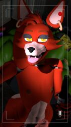 2026 3d 3d_(artwork) anthro anthro_focus anthro_only ass canid canine canine_penis canis digital_media_(artwork) drunk ear_piercing erect_penis erection five_nights_at_freddy's fox foxy_(akkoarcade) foxy_(fnaf) furry furry_male furry_only holding_bottle holding_object male male/male male_anthro male_focus male_only montgomery_gator_(fnaf) photo skelefoxdesign taking_picture