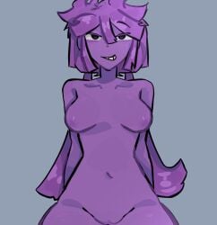 2d algebralien battle_for_dream_island bfdi boobs_out breasts color colored gijinka humanized naked nude object_shows pi_(bfdi) purple_body purple_skin pussy pussy_out reupload vagina x_finds_out_his_value xenoliy
