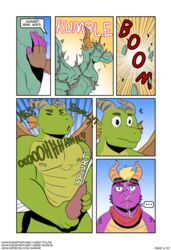 activision anthro bodily_fluids comic cum cum_on_face dragon edging english_text genital_fluids genitals hi_res horn male male/male nestor_(spyro) nipples orgasm penis sculpture spyro spyro_the_dragon statue text tolok video_games