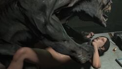 1boy 1girls 3d animated breasts brown_hair duskhorn female interspecies juli_kidman male monster monster_on_female nude on_back penis pussy restrained self_upload sex short_video shorter_than_10_seconds sound source_filmmaker tagme the_evil_within the_evil_within_2 vaginal_penetration video watcher_(metro)