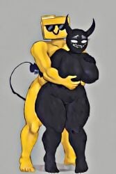 ai_generated anthro demon_girl female friday_night_funkin gijinka opheebop ron_(friday_night_funkin) saltys_sunday_night tagme