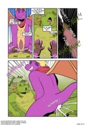 activision anal anal_sex bodily_fluids comic cum cum_in_ass cum_inside cumshot dragon duo ejaculation english_text genital_fluids genitals hi_res internal male male/male nestor_(spyro) orgasm orgasm_face penetration penis sex spyro spyro_the_dragon text tolok video_games