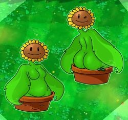 1girls anthro anthrofied big_breasts breasts congoons_nsfw electronic_arts female flora_fauna flower-pot_(pvz) plant plant_girl plant_humanoid plants_vs._zombies plants_vs_zombies popcap_games sunflower_(pvz) what wtf