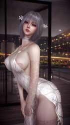 1female 1girls 2026 3d 4k areola_slip asian asian_female big_breasts big_lips bite_mark bite_mark_on_breast blue_eyes breasts breasts_bigger_than_head choker chromatic_aberration cityscape clothed clothing crashbanditkut curvaceous curvaceous_figure depth_of_field dress eyebrows eyelashes eyeliner eyeshadow female freckles freckles_on_face grey_hair hair hi_res high_resolution highres hotel human light-skinned_female light_skin lips long_eyelashes looking_at_viewer makeup mascara medium_hair nail_polish nails original original_character room scar scar_across_eye scar_on_face short_hair solo solo_female solo_focus standing straight tattoo tattoos teenage_girl teenager thick thick_hips thick_thighs thighs virt-a-mate virtamate