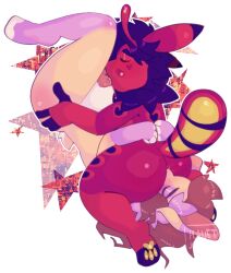 anal anthro anthro_on_anthro aphorite_(planet_kind) duo hi_res hybrid lagomorph leporid mal_(planet_kind) mammal oral rabbit rimming sex slime slimefur trans_(lore) trans_woman_(lore)