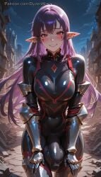 1futa 2026 ai_generated armor balls blush breasts bulge bulge_through_clothing cock demon_girl dyzertai esil_radiru futanari huge_balls huge_cock huge_testicles long_hair looking_at_viewer medium_breasts night outdoors penis pointy_ears purple_hair red_eyes self_upload smile smiling smiling_at_viewer solo solo_leveling standing suit testicles tight_clothing