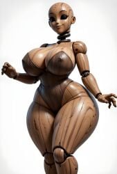 1girls ai_generated big_ass big_breasts big_butt brasil_louco bubble_ass bubble_butt coil-head_(lethal_company) creepy doll doll_girl female female_only front_view full_body fully_clothed huge_breasts lethal_company looking_at_viewer seducing seducing_viewer seductive seductive_look seductive_pose seductive_smile simple_background solo solo_female solo_focus tagme white_background