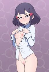 avery_(little_witch_academia) harukadew little_witch_academia nipples pussy small_breasts witch