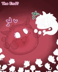 2_horns absurd_res blush comic duo female heart_symbol hi_res horn impregnation internal kirby:_triple_deluxe kirby_(series) kittipaws male male/female nintendo ovum ovum_with_face queen_sectonia queen_sectonia_(original_form) sperm_cell sperm_cell_with_face taranza text