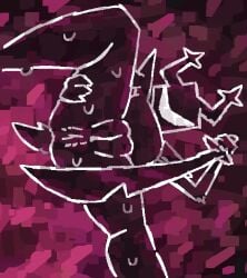 anthro antlers anus ass black_antlers black_anus black_vulva bodily_fluids butt_grab chipped_sword colored_fire dark_body deer deltarune female fire genitals glistening glistening_body glistening_melee_weapon glistening_sword glistening_weapon hand_on_butt hi_res horn knight knight_helmet looking_at_viewer mammal melee_weapon presenting presenting_vulva purple_fire raised_leg roaring_knight scaliescum scut_tail shaded shaded_line_art shadow_creature short_tail solo sweat sword tail threatening_with_weapon undertale_(series) vulva warrior weapon