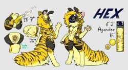 abdominal_scar agender animal_genitalia animal_penis antennae_(anatomy) anthro arthropod bee belly big_breasts big_tail bisexual bodily_fluids bow_ribbon breasts cum ejaculation erection female fluffy fluffy_tail food fur genital_fluids genitals hair hex_emerald hexemerald hi_res honey_(food) hybrid hymenopteran insects knot knotted_penis lactating long_hair long_tail machine male markings neck_tuft nipples nonbinary_(lore) nude pawpads paws penis protogen scar sheath solo spread_legs spread_vulva spreading striped_body striped_fur striped_markings stripes tail text tuft two_tone_vulva unusual_bodily_fluids unusual_cum unusual_genital_fluids vaginal_fluids vulva