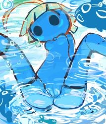 anthro anthro_female anthro_only arms_behind_back ass ass_crack ass_press belly belly_button below_view blue_body breasts bug bug_girl butt_crack camel_toe cameltoe female female_anthro female_focus female_only full_body highlights legs legs_apart legs_open legs_spread legs_up looking_at_viewer looking_down looking_from_below monster_girl nintendo no_bra no_nipples no_panties partially_visible_vulva pleasurecheri pokemon pokemon_(species) pokemon_rse pressed_against pussy pussy_line see-through_clothing see-through_swimsuit sitting sitting_down spread_legs spreading surskit thighs underboob underwater vagina vulva vulva_line water waves