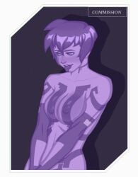 cortana from 343 industries by lowpolybrain (artist)