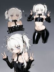 1girls ai_generated belly_button big_ass big_butt blue_eyes bubble_ass bubble_butt camel_toe cameltoe commission dungeons_and_dragons imminent_sex latex latex_armwear latex_clothing latex_legwear latex_pants latex_tubetop leather leather_clothing leather_pants lily_buns looking_at_viewer looking_back mage oatmealdood oblivion oc original pale-skinned_female shiny_clothes shortstack skin_tight skyrim small_breasts solo_female submissive submissive_female suggestive_look the_elder_scrolls thick_ass thick_butt thick_thighs tube_top tubetop twintails white_hair