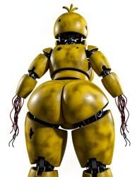 1girls ai_generated animatronic animatronic_female animatronic_girl ass_focus back_view big_ass big_butt brasil_louco bubble_ass bubble_butt chica_(fnaf) creepy fat fat_ass female female_only five_nights_at_freddy's five_nights_at_freddy's_2 full_body furry furry_only seductive simple_background solo solo_female solo_focus tagme white_background withered_chica