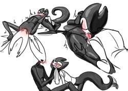 absurd_res andromorph andromorph/male anthro arthropod blush bodily_fluids boopie clothed clothing cunnilingus duo genital_fluids grimmchild_(hollow_knight) hi_res hollow_knight_(franchise) insects intersex intersex/male licking male oral orgasm sex shirt simple_background tail tail_motion tailwag team_cherry the_knight_(hollow_knight) tongue tongue_out topwear vaginal_fluids vaginal_penetration white_background wipes
