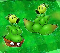 1girls anthro anthrofied big_breasts breasts congoons_nsfw electronic_arts female flora_fauna flower-pot_(pvz) peashooter_(pvz) plant plant_girl plant_humanoid plants_vs._zombies plants_vs_zombies popcap_games what wtf
