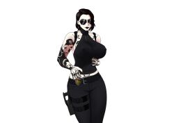 artist_upload asian_female black_lipstick female jodi_(the_killing_antidote) non-nude nonsexual pale_skinned_female shades sunglasses tattoo_on_arm tattooed_arm tattoos the_killing_antidote