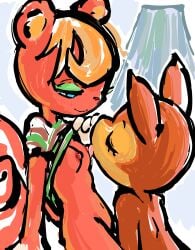 almost_naked animal_crossing anthro anthro_female anthro_on_anthro anthro_only arm_behind_back arm_support arms_behind_back ass back_view belly belly_button boobs_out breasts breasts_out brown_fur caring caroline_(animal_crossing) closed_eyes deer deer_ears deer_girl enjoying erect_nipple erect_nipples eyebrows eyebrows_raised eyelashes eyeliner eyeshadow fauna_(animal_crossing) female female/female female_anthro female_focus female_only furry furry_ears furry_female furry_only furry_tail having_fun licking_breast looking_at_partner naked naked_female nintendo nipples no_bra no_humans no_panties no_sex no_underwear no_visible_genitalia nude nude_female partially_clothed partially_clothed_anthro partially_nude partially_undressed pink_areola pink_fur pink_nipples pleasurecheri pleasured_female shirt shirt_lift shirt_only shirt_pull shirt_up sitting sitting_on_desk smiling squirrel squirrel_ears squirrel_girl squirrel_tail standing tongue tongue_out tummy wholesome wholesome_nudity yellow_fur yuri