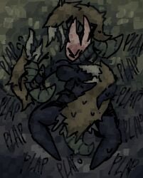 anthro anthro_on_feral areola arthropod black_areola black_body blush blush_lines bodily_fluids bouncing_breasts breast_play breast_suck breasts closed_eyes cum cum_in_vagina cum_inside english_text female feral feral_penetrating flying_sweatdrops forced forced_orgasm from_behind_position from_front_position genital_fluids genitals group group_sex hand_on_back handjob hi_res high-angle_view hollow_knight_(franchise) hornet_(hollow_knight) insects leg_grab looking_pleasured lying male male/female messy_fur missionary_position mounting muckroach on_back onomatopoeia orgasm orgasm_face orgy penetration penile penis penis_on_face plap plap_(sound) puddle scaliescum sex sound_effects splash spread_legs spreading stomach_bulge sucking sweat sweatdrop team_cherry text thigh_grab twitching vaginal_penetration zoophilia