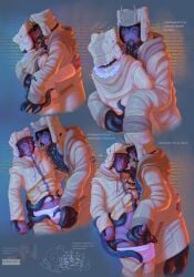 clonelin collinlock16 collinlock16_(collinlock16) kissing male_only masturbation minecraft_arg monster monster_boy tentacle tentacle_on_male