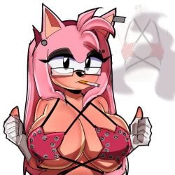 1girls amy_rose anthro anthro_female anthro_only big_breasts bra breasts breasts_bigger_than_head breasts_out busty busty_female cleavage clothing female fleshpie669 furry furry_female furry_only gigantic_breasts huge_breasts large_breasts looking_at_viewer massive_breasts meme meme_attire meme_clothing meme_reference sonic_(series) sonic_the_hedgehog_(series) starfish_bra tits_bigger_than_head tits_out v_rose_(peachpie669)