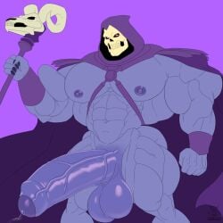 balls bara bodybuilder hyper hyper_balls hyper_cock hyper_genitalia hyper_penis hyper_testicles male male_only masters_of_the_universe muscles muscular muscular_arms muscular_male muscular_thighs penis regnar skeletor testicles