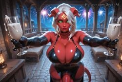 1futa 2026 ai_generated balls bare_thighs bed bedroom breasts choker cleavage cock cum cum_in_container cum_in_glass draenei draenei_futa dress dyzertai eredar eredar_futa fireworks futa_only futanari glasses gloves green_eyes holding_object hooves horns huge_balls huge_breasts huge_cock huge_testicles indoors looking_at_viewer night penis pointy_ears red_body red_skin self_upload solo tail testicles thighhighs thighs tight_clothing tight_dress white_hair world_of_warcraft