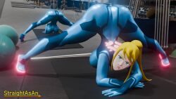 3d 3d_(artwork) big_breasts bimbo blender gym huge_ass jack-o'_pose jack-o_pose metroid mirror nintendo samus_aran straightasan tagme thick_thighs voluptuous watermark zero_suit_samus