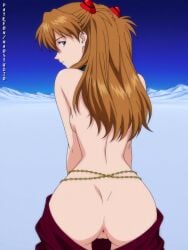 ai_generated anal_invitation anus ass asuka_langley_sohryu asuka_langley_soryu bandaid bandaid_on_pussy bent_over blue_eyes brown_hair female from_behind from_below german_japanese highres inviting_to_sex kneepits looking_at_viewer looking_back maebari naked naostudio neon_genesis_evangelion nsfw nude plugsuit_pilot presenting presenting_anus pussy red_hair shiny_skin simple_background solo spread_anus spread_ass spreading_own_anus spreading_own_ass thigh_gap tsundere