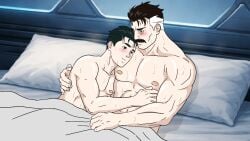 after_sex age_difference animated cuddling daddy dilf father_and_son gay gay_sex incest invincible invincible_(tv_series) mark_grayson muscular musk_clouds nipples nolan_grayson older_male omni-man secret_sex sex sweat viltrumite western_cartoon younger_male