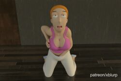 1girls 3d animated big_breasts black_eyes breasts cleavage clothed clothed_female clothed_masturbation clothing female female_only fingering fingering_self fingering_through_clothes hand_on_breast hand_on_own_breast masturbation orange_hair rick_and_morty self_upload solo_female solo_focus summer_smith tongue tongue_out watermark xblurp