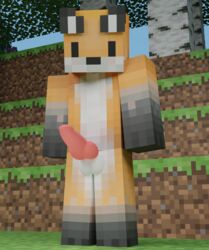 canid canine canine_penis fox furry male male_only minecraft unfoe363