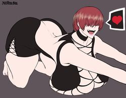 1girls ass bbw big_ass big_breasts breasts busty cleavage curvy cute female female_only giant_ass hair_over_eyes hourglass_figure huge_ass huge_breasts king_of_fighters nirusu pale_skin plump pussy red_hair shermie_(kof) sideboob skimpy snk solo thick thick_thighs thighhighs thighs voluptuous wide_hips