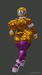 1girls 3d 9:16 animated anklewear anthro areolae armwear ass blender breasts casual chain_chomp chubby erect_nipples fat_ass female female_only footwear gold_(metal) gold_chain_chomp heels huge_ass huge_breasts legwear loop mario_(series) neckwear nintendo nipples no_sound nude platform_heels pussy shorter_than_10_seconds skindentation stockings thick_thighs vertical_video video walk_cycle walking wide_hips wristwear wyerframez