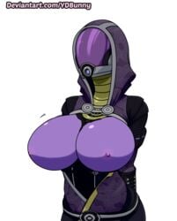 1girls alien alien_girl animated areola areolae big_breasts bioware bodysuit breast_expansion breasts bursting_breasts bust busty expansion female female_only growth hips hourglass_figure huge_breasts humanoid large_breasts mask mass_effect nipples purple_body purple_nipples purple_skin quarian ripped_clothing solo solo_female suit tali'zorah_nar_rayya voluptuous ydbunny