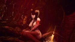 3d agony_(series) blood demon demon_girl horns succubus vydija