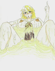 1futa big_penis blonde_hair breasts casual_boner casual_nudity completely_nude cum cum_bath cum_mixed_with_smegma cum_on_breasts cum_on_face excessive_smegma futa_only futanari huge_penis kimukaya large_breasts long_hair nude nude_futanari penis puffy_nipples smegma smelly_cock solo veiny_penis