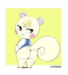 1boy 2021 :< adorable animal animal_crossing animal_ears animal_tail anthro ass big_ass big_butt big_thighs black_eyes blush butt chipmunk chubby chubby_male clothing cute dress ears ears_up flushed furry gay hair hands_down high_resolution huge_ass huge_butt huge_thighs humanoid joaoppereiraus large_ass large_butt large_thighs looking_back male marshal_(animal_crossing) nintendo no_panties provocative rodent rodent_humanoid shirt shortstack simple_background solo tagme tail thick_thighs thighs video_games white_background yellow_background yellow_fur yellow_hair